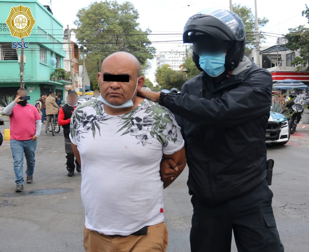 'El Ropero', presunto extorsionador y vendedor de droga en CETRAM Pantitlán. (Especial)