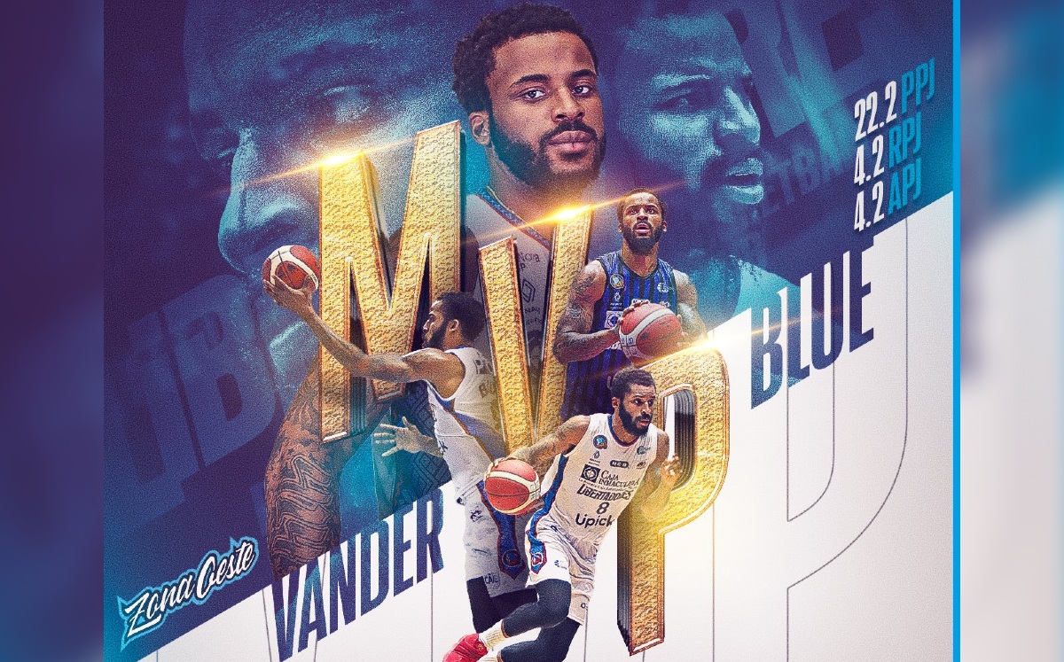 Vander Blue, el MVP Zona Oeste de la LNBP (Twitter @LibertadoresOfi)