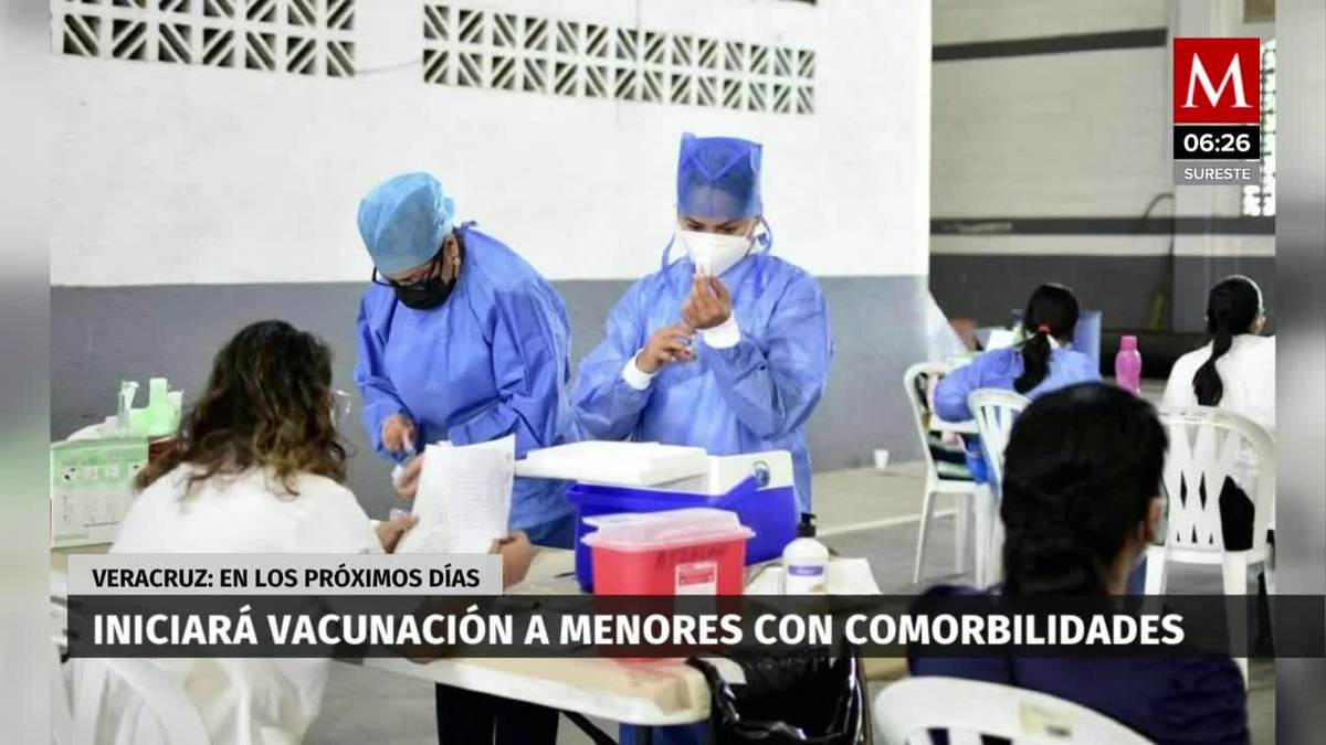 Veracruz iniciará vacunación a menores con comorbilidades