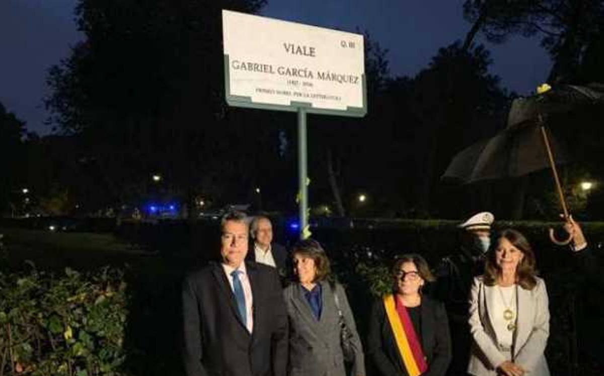 La vicepresidenta de Colombia y ministra de Exteriores, Marta Lucía Ramírez, inauguró hoy en el parque de Villa Borghese de Roma una calle dedicada al