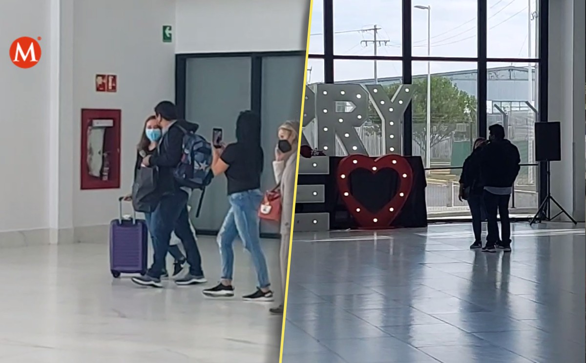 Propuesta de matrimonio en nuevo aeropuerto de Reynosa; Video viral