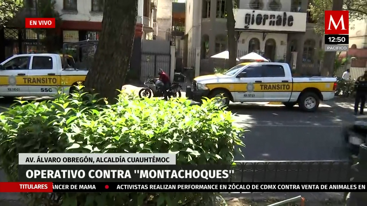 Realizan operativos contra los "Montachoques" en la CdMx