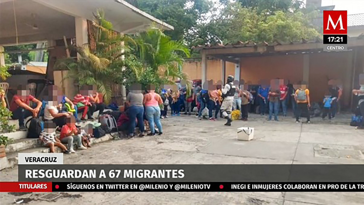 Resguardan a 67 migrantes en Veracruz