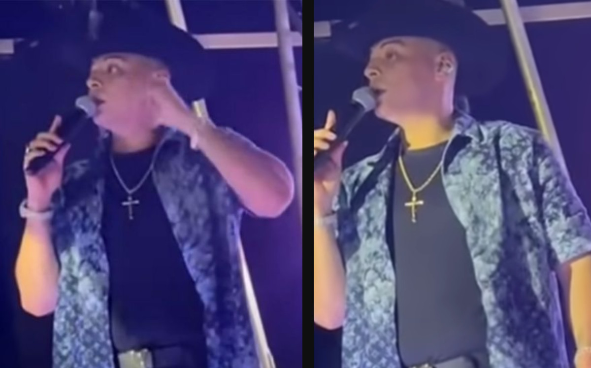Aplauden épica reacción de Eduin Caz, vocalista de Grupo Firme, tras imprudencia de fan. (Especial)