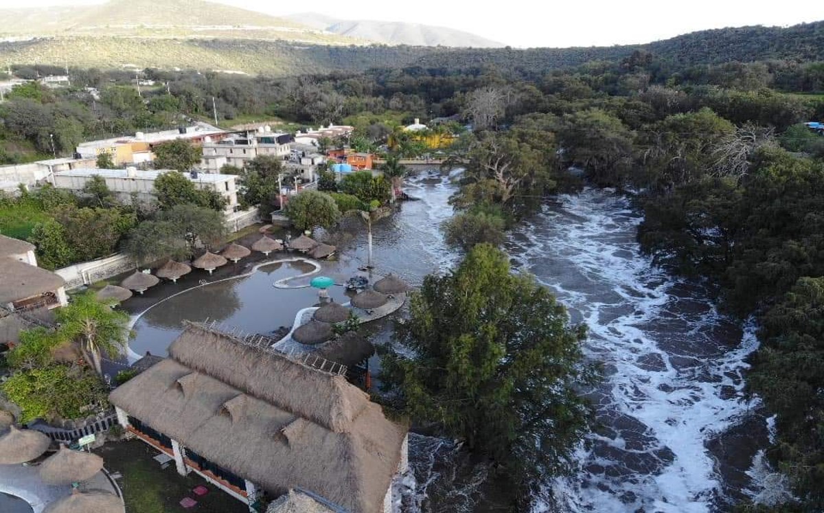 Balneario Tlacotlapilco, en Ixmiquilpan. (Especial)