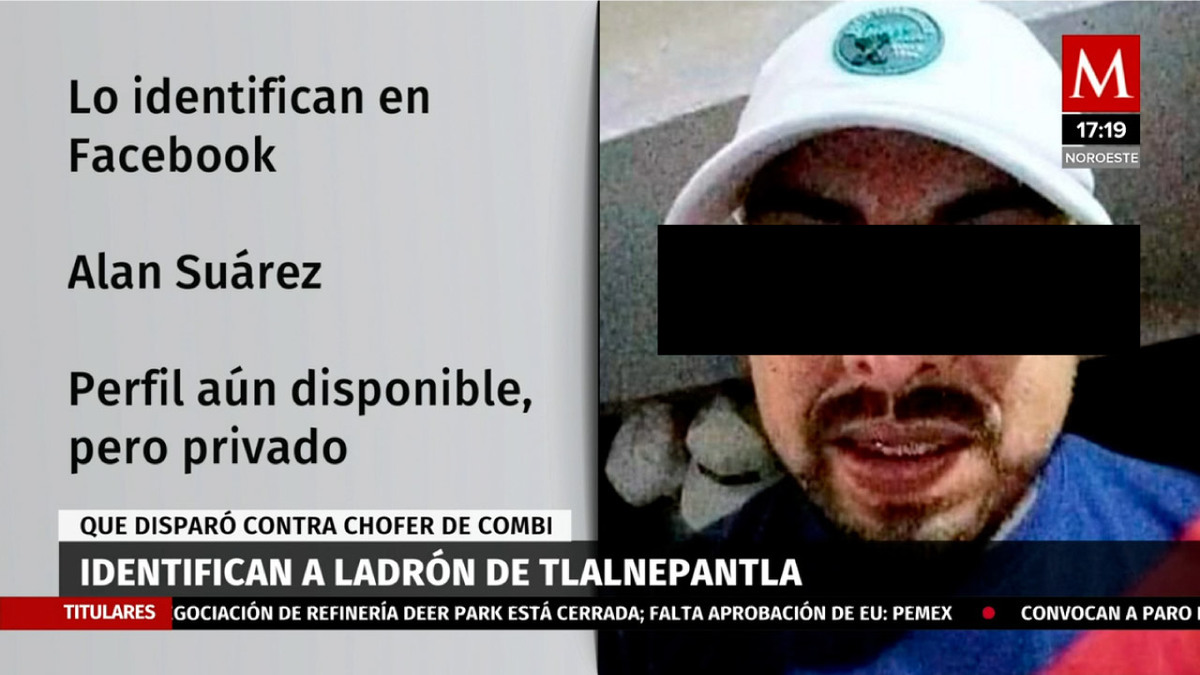 Identifican a ladrón que disparó a chofer en Tlalnepantla