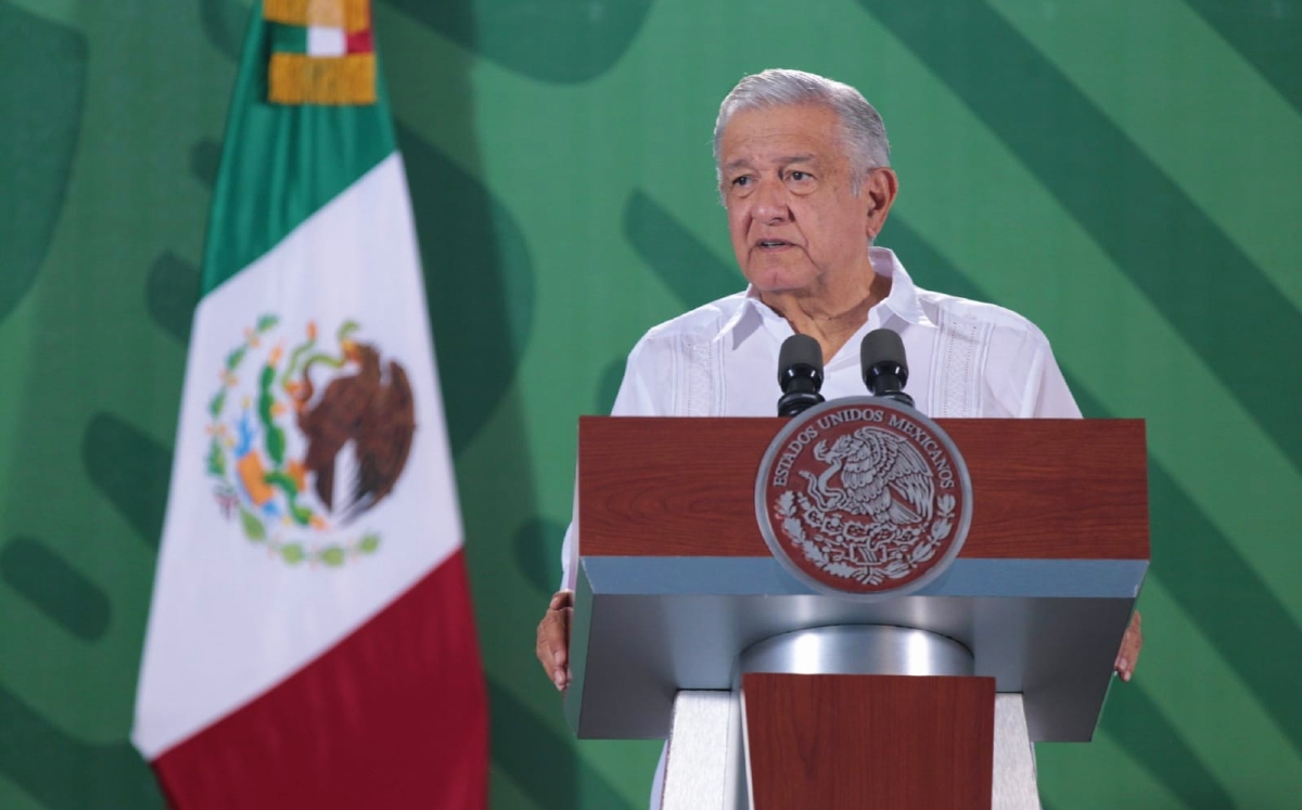 El mandatario federal dio su conferencia mañanera desde Mérida, Yucatán, el 28 de octubre. (Jesús Quintanar)