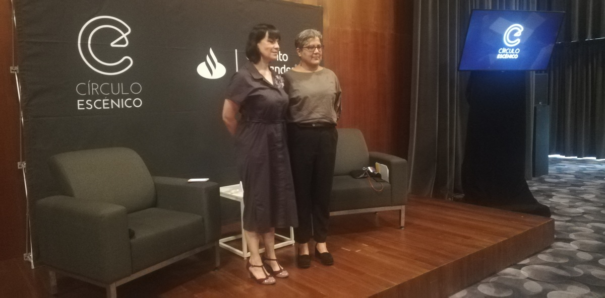 Nelly Rosales y María Luisa Meléndrez, durante la rueda de prensa de ayer (Enrique Vázquez)