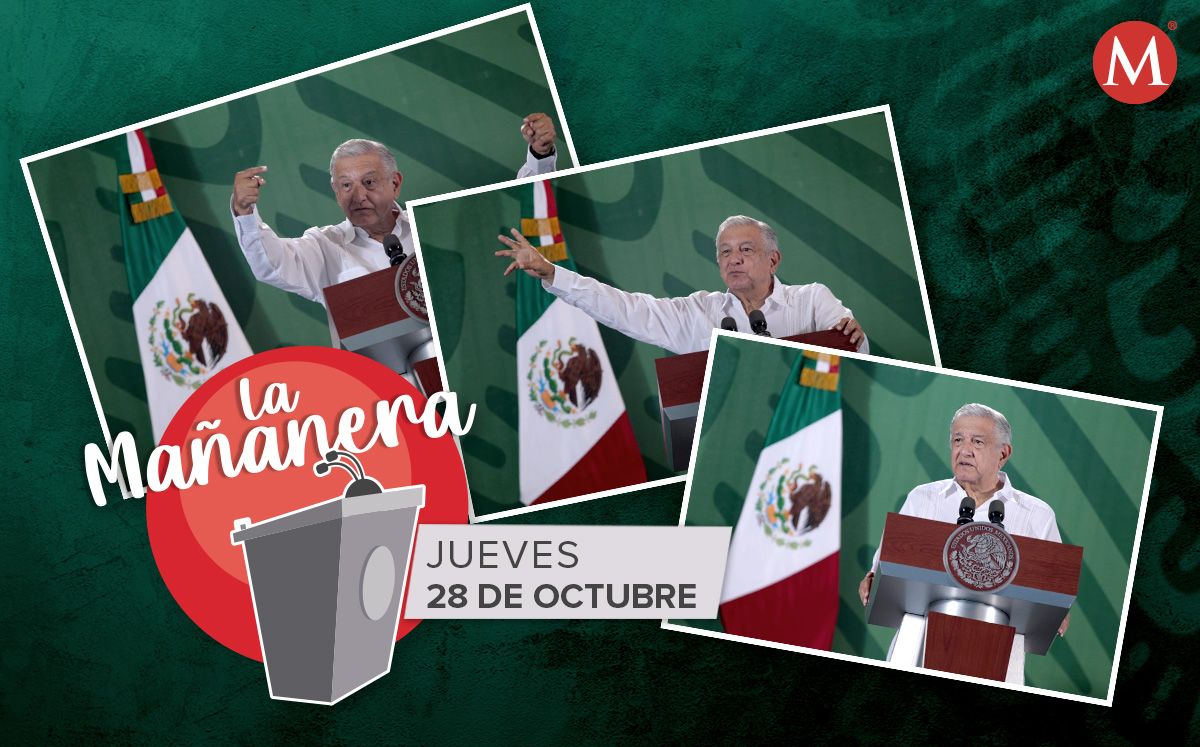 El Presidente ofreció su conferencia desde Mérida, Yucatán, el 28 de octubre de 2021. (Jesús Quintanar)