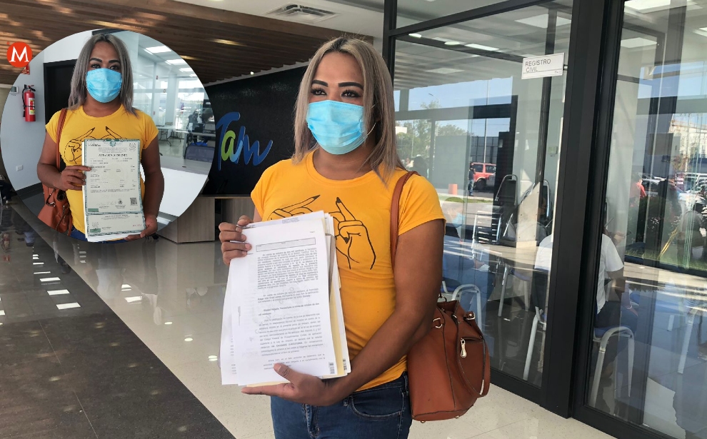 Reynosense transgenero recibe acta de nacimiento que la reconoce como mujer