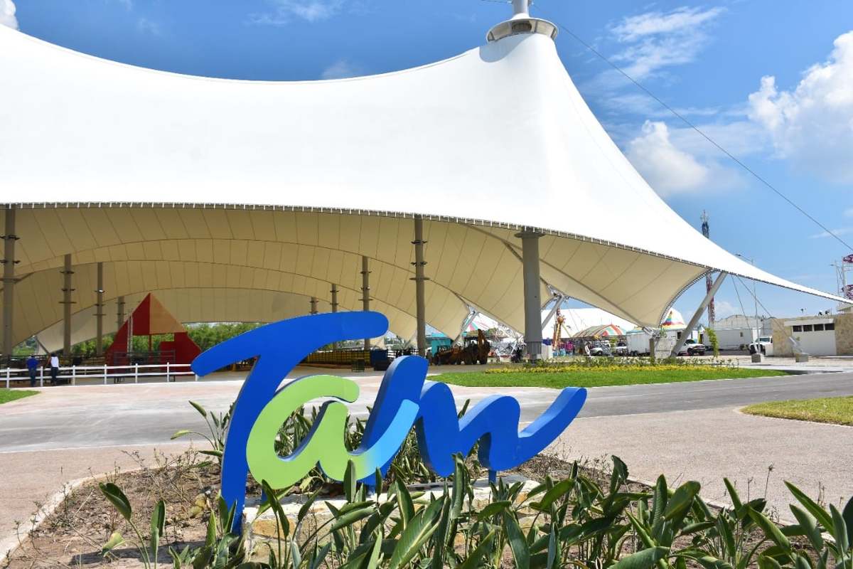 Pabellón ganadero en el recinto ferial de Tampico, Tamaulipas.