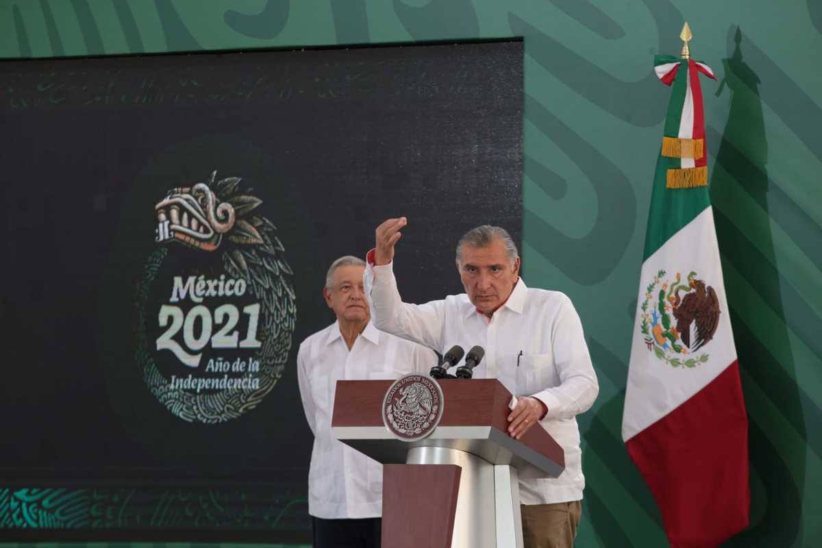 El secretario de Gobernación en conferencia del Presidente. | Jesús Quintanar