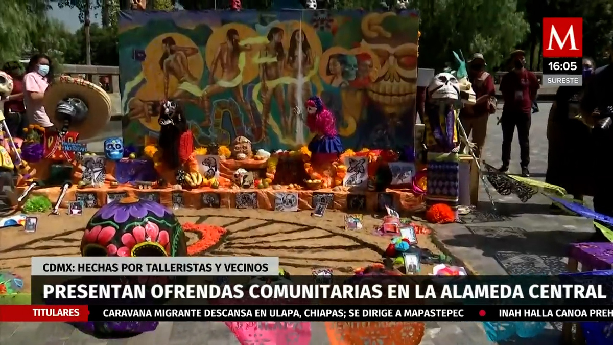 CdMx inaugura ofrendas comunitarias en la Alameda Central