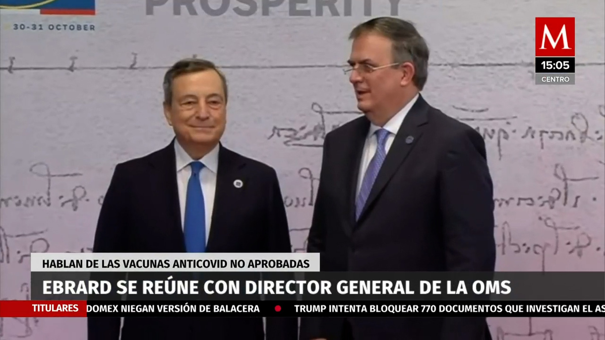 Ebrard se reúne con Director General de la OMS