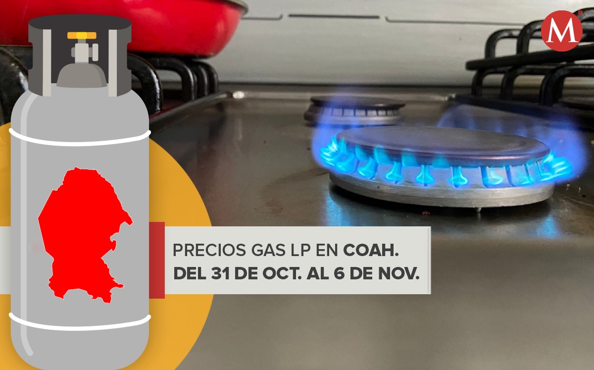 Precio del gas LP en Coahuila de la semana del 31 de octubre al 6 de noviembre. | Especial