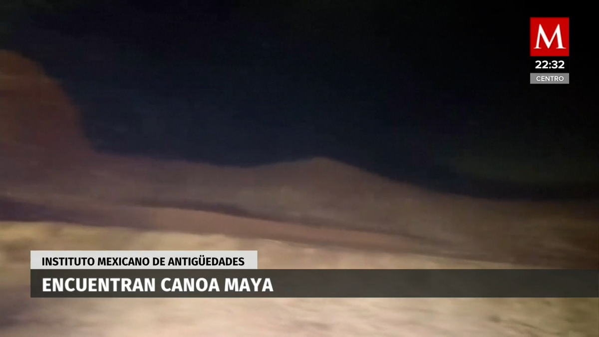 Hallan canoa prehispánica hundida en Yucatán en obras de Tren Maya