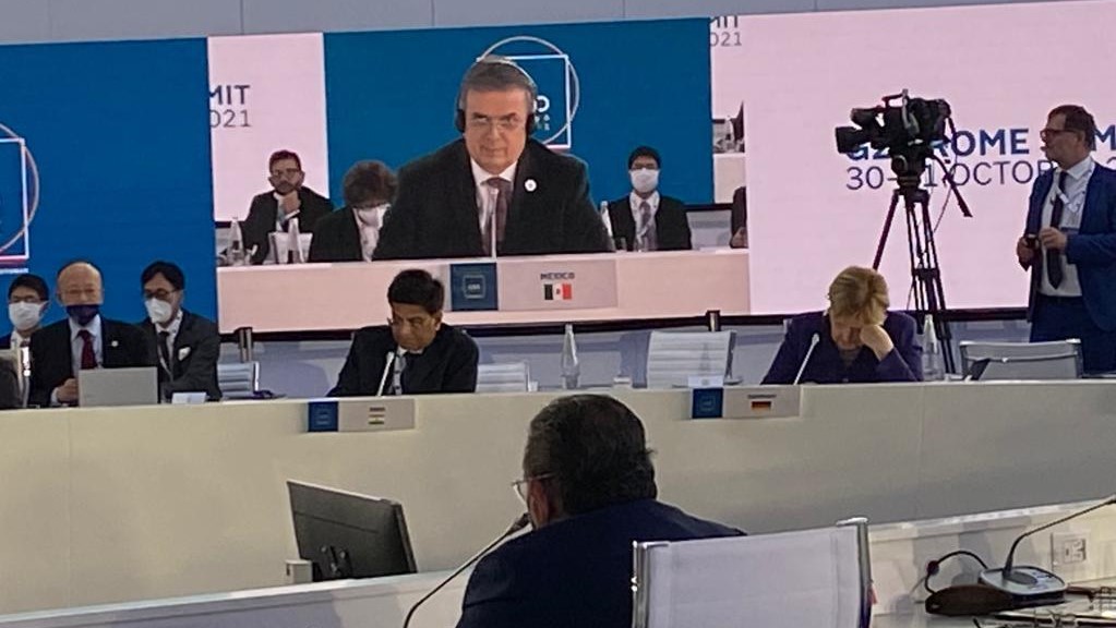 El secretario de Relaciones Exteriores, Marcelo Ebrard, participó en la cumbre del G20 representando a México. (Especial)
