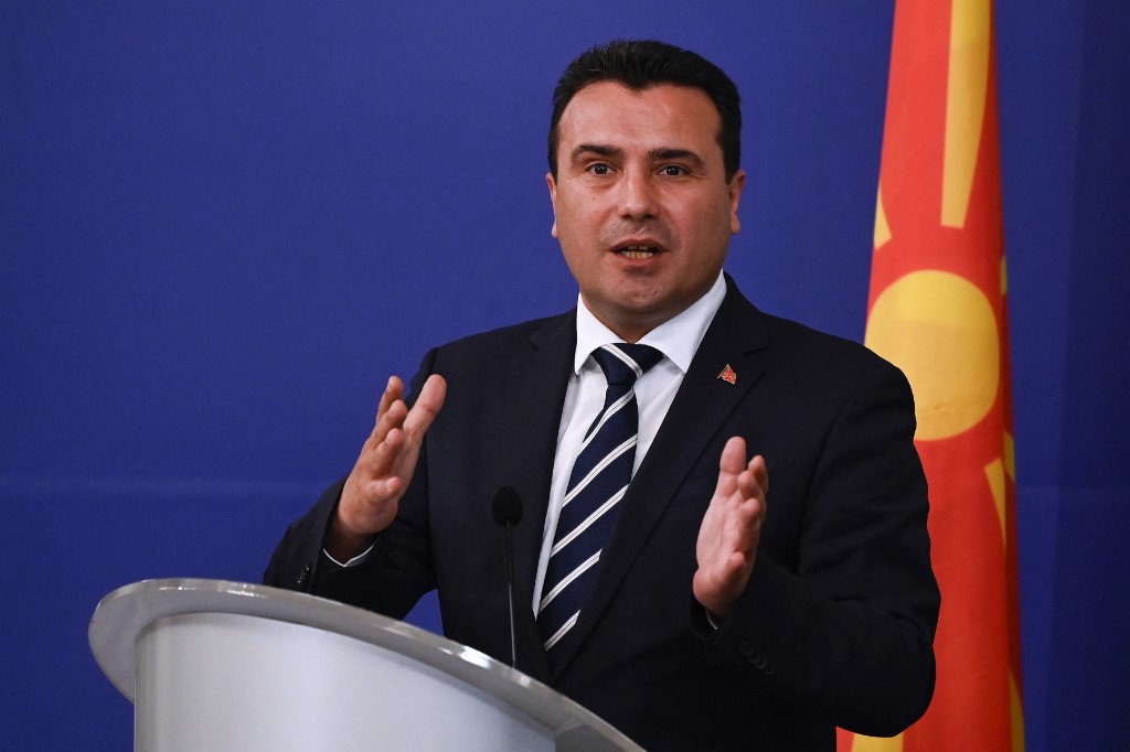 Zoran Zaev, ahora el ex primer ministro de Macedonia del Norte. (AFP / Archivo)