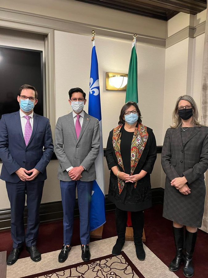 México y Canadá también dialogaron sobre el fenómeno migratorio y el tráfico armas en la región. (Especial)