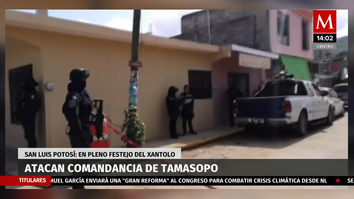 En San Luis Potosí Atacan comandancia de Tamasopo