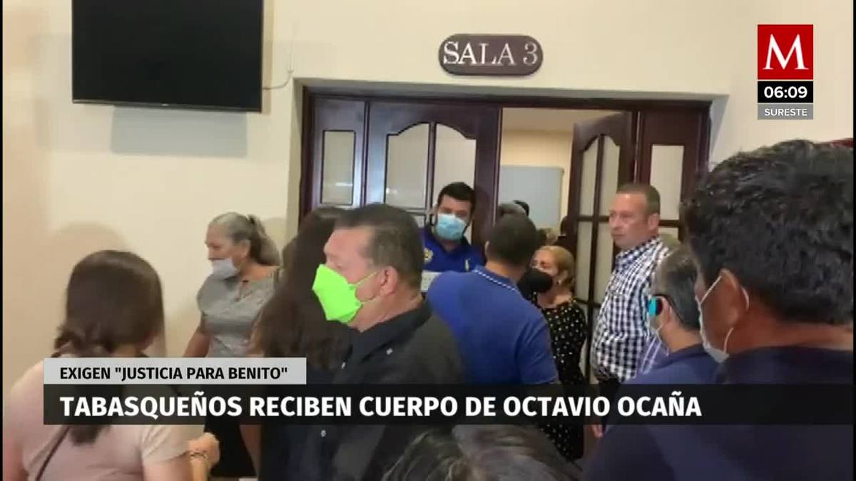 Tabasqueños reciben cuerpo de Octavio Ocaña