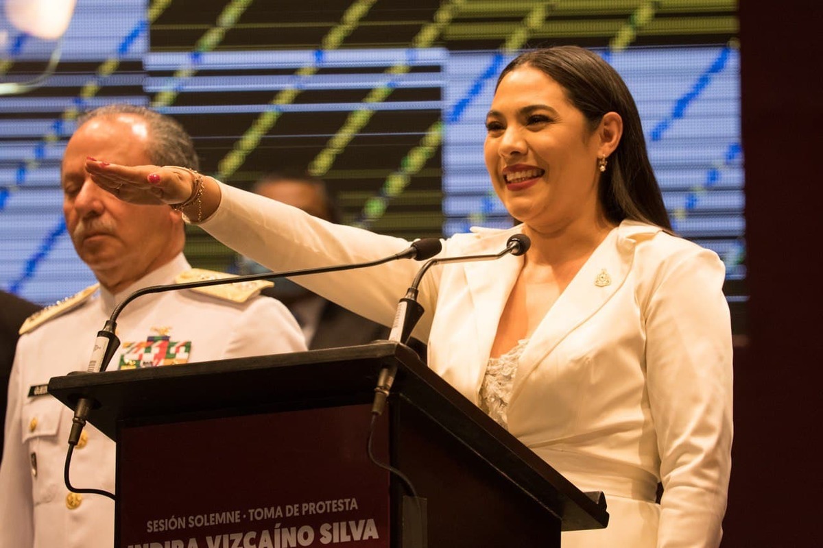 Toma de protesta de la gobernadora de Colima, por el periodo 2021-2027, Indira Vizcaíno Silva.