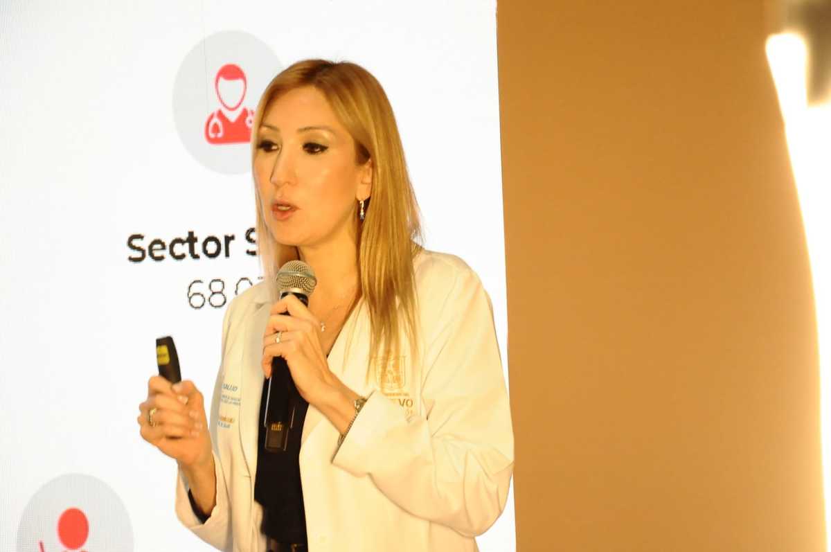 Alma Rosa Marroquín Escamilla,  secretaria de Salud estatal. Foto: Raúl Palacios