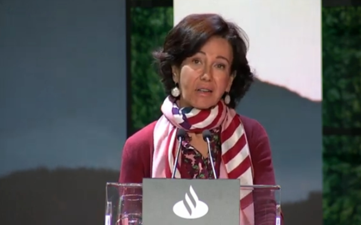 Ana Botín, presidenta de Santander. Foto: ESPECIAL