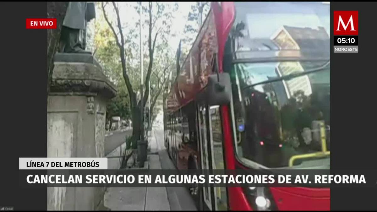 Cancelan servicio en algunas estaciones de la línea 7 del metrobús