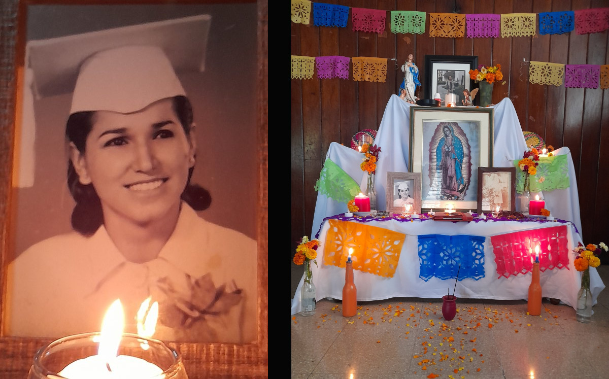 Extranjera hace ofrenda para su abuela por Día de Muertos; mexicanos la ayudaron. (Especial)