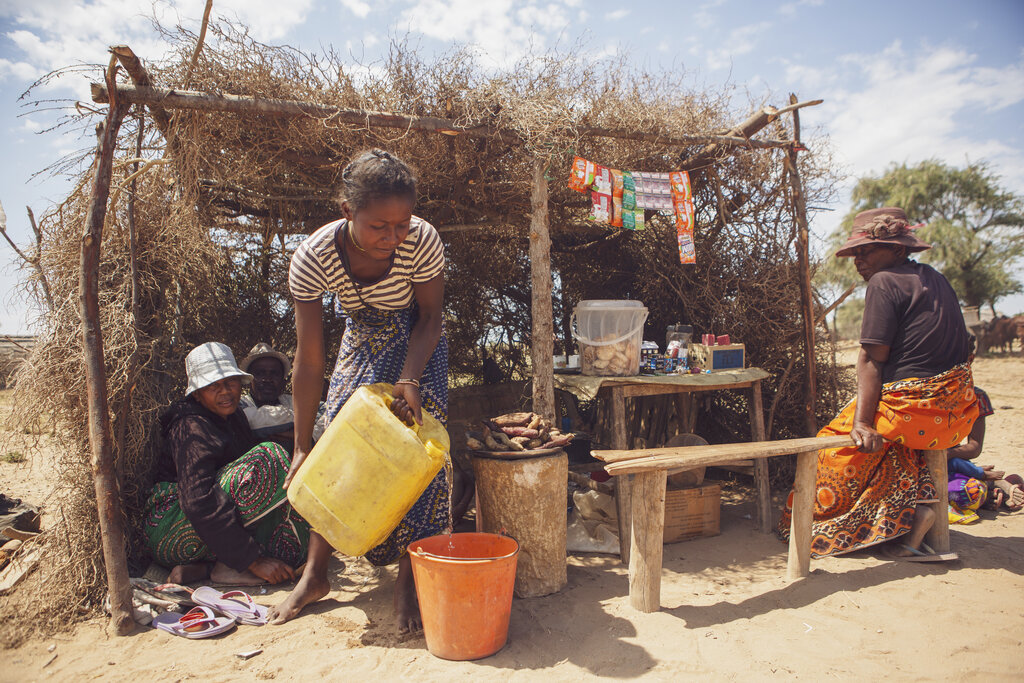 Madagascar, una nación insular afectada por la sequía. (AP)