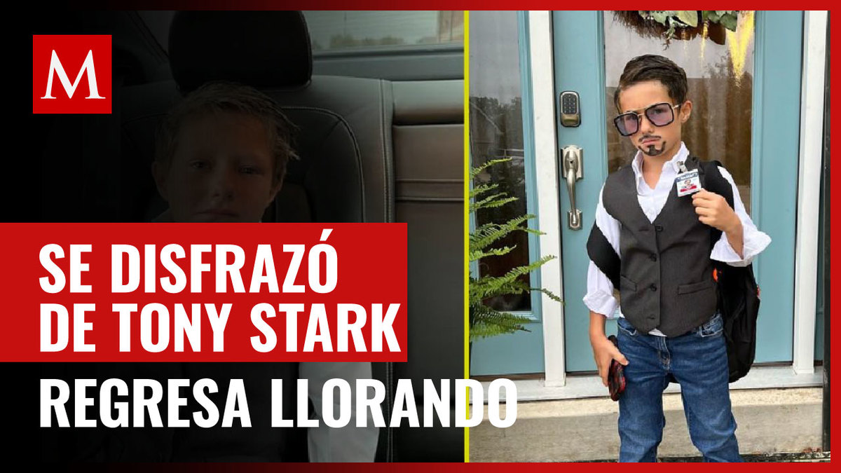 Niño se disfrazó de Tony Stark en Halloween y le hace bullying