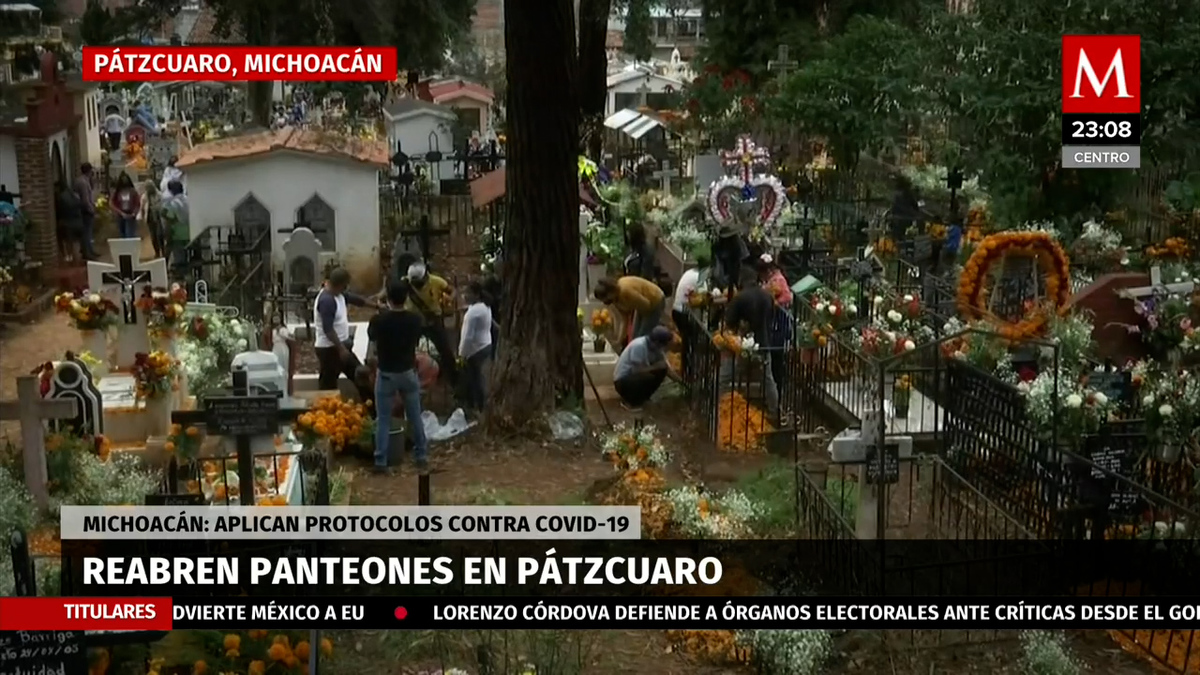 Pátzcuaro alista sus panteones para celebrar el Día de Muertos
