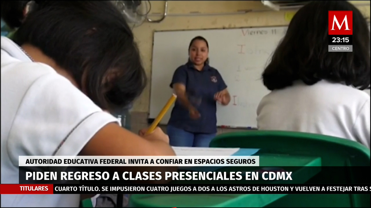 Autoridad Educativa de CdMx pide regresar a clases presenciales