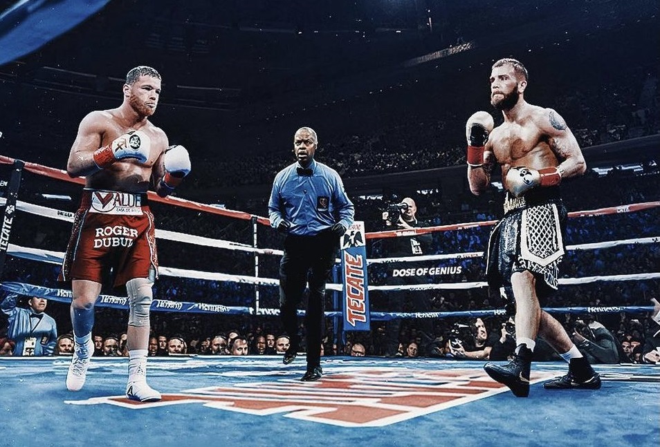 Caleb Plant y Saúl Álvarez se enfrentarán este 6 de noviembre (Twitter @SweetHandsPlant)