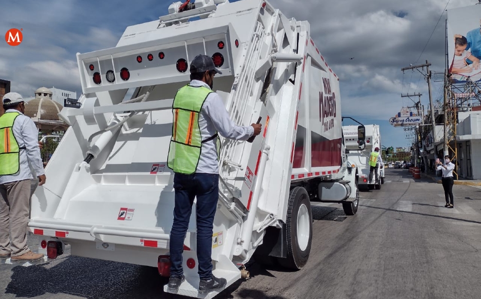 Nuevos camiones recolectores de basura en ciudad Madero (Leticia Gutiérrez)