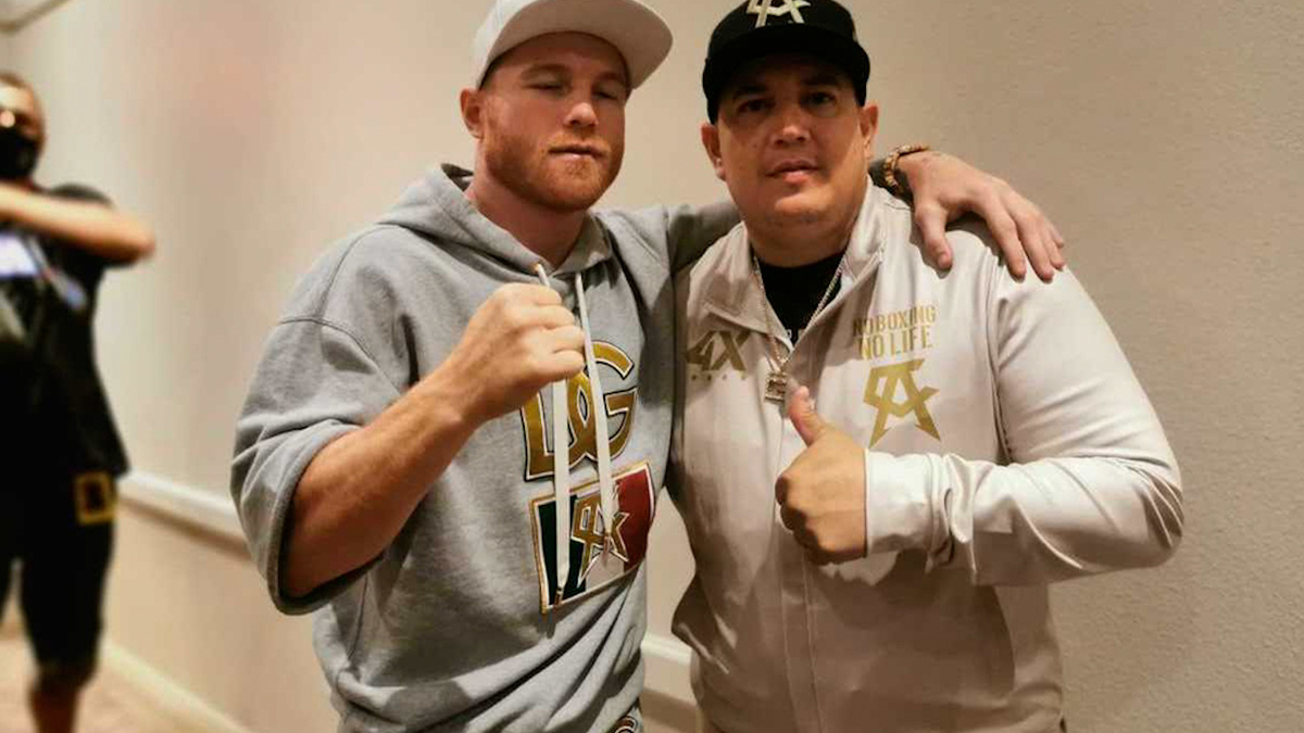 Canelo' Álvarez llega al MGM Grand Garden Arena para enfrentar a Caleb Plant