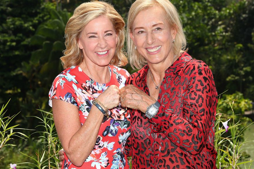 Chris Evert y Martina Navratilova. (@WTA)