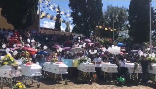 Funeral de los once purépechas.