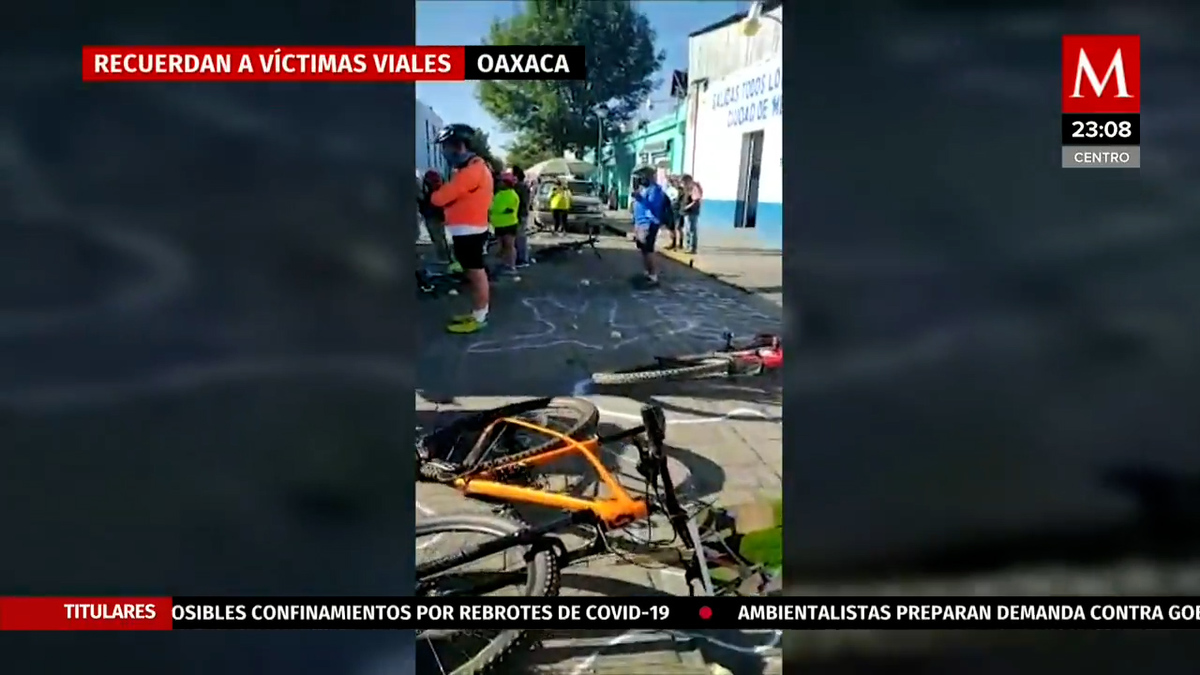 En Oaxaca, realizan rodada por ciclistas fallecidos; exigen justicia