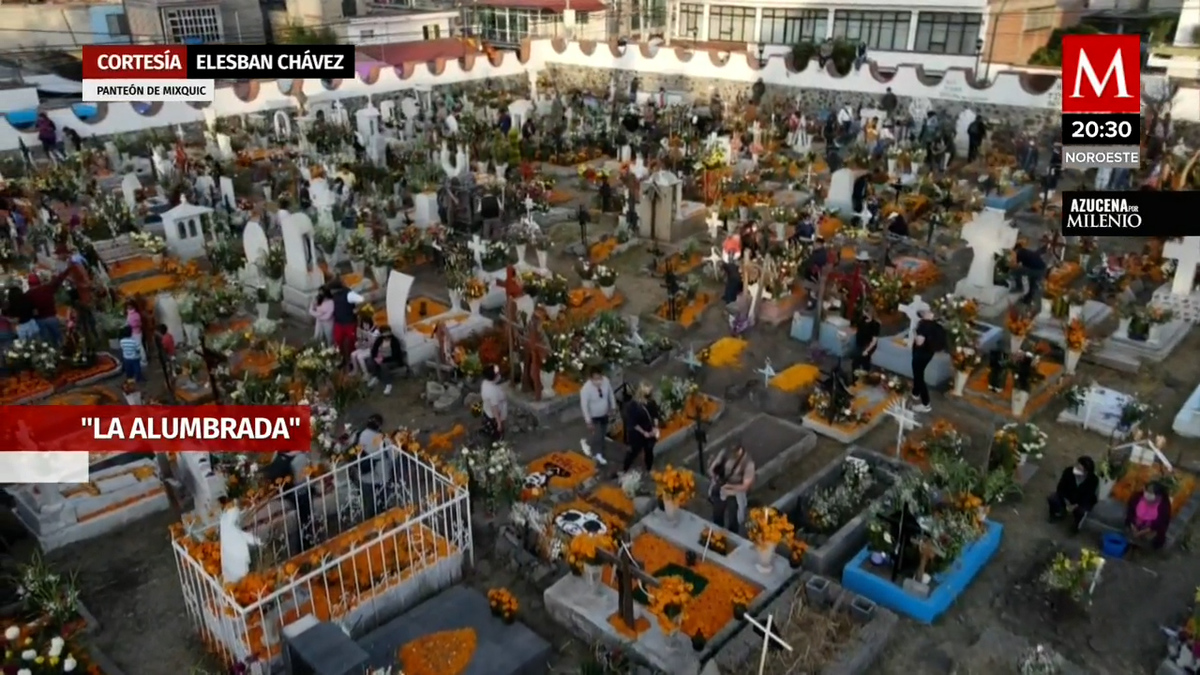 Se realiza la tradicional "Alumbrada" en Mixquic, Tláhuac