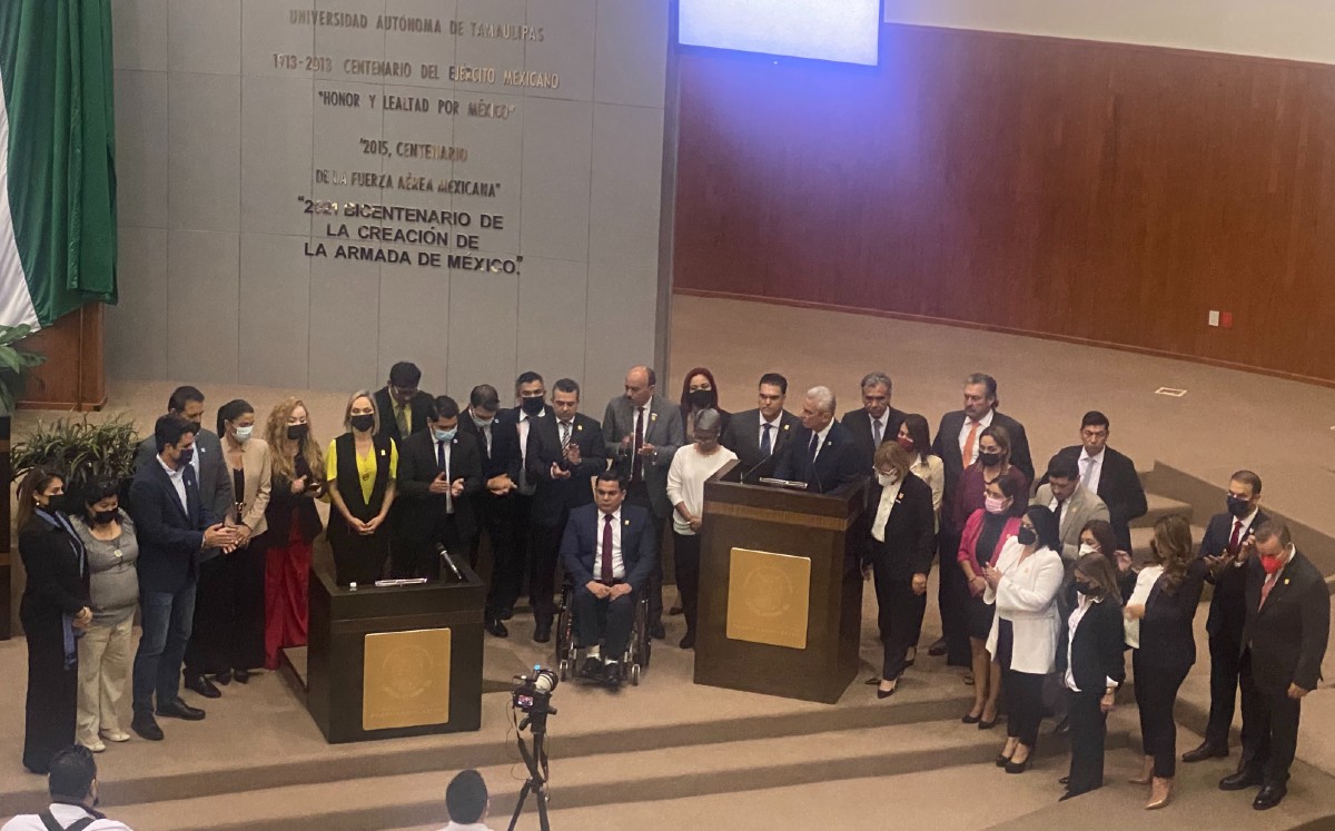 Diputados de Tamaulipas se unen para pedir por cese de desapariciones. (Antonio Hernández)