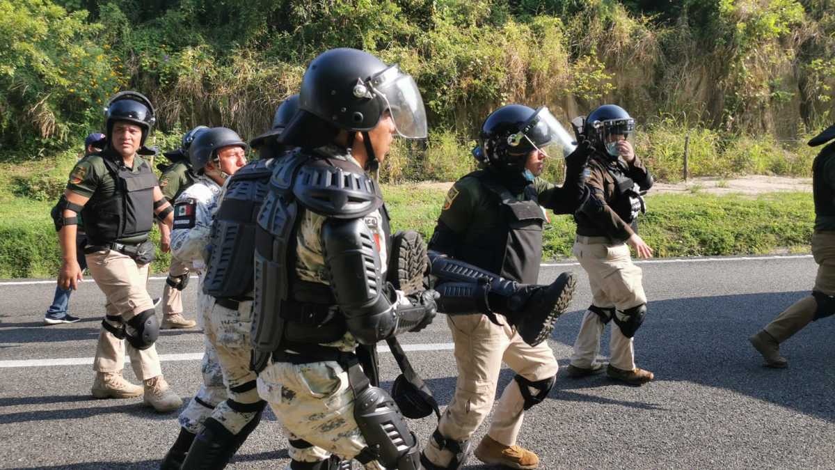 Un elemento de la Guardia Nacional fue herido tras el enfrentamiento. (Abraham Jiménez)