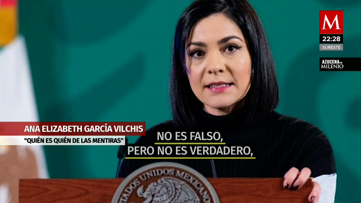 "No es falso, pero no es verdadero", dice García Vilchis