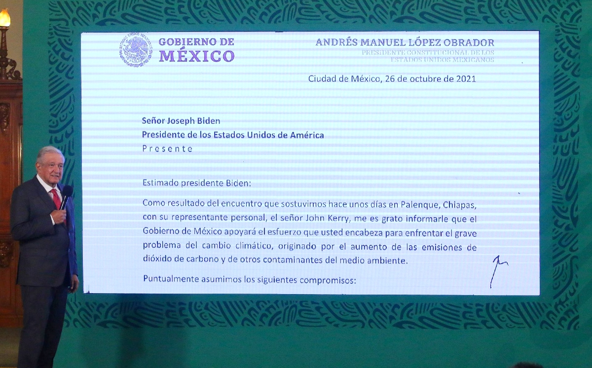 El Presidente leyó parte de la carta durante su conferencia mañanera de hoy. (Cuartoscuro)