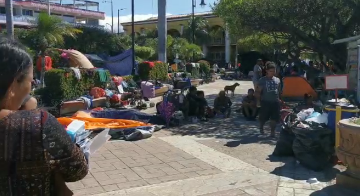 Caravana migrante llega a Tonalá (Especial)