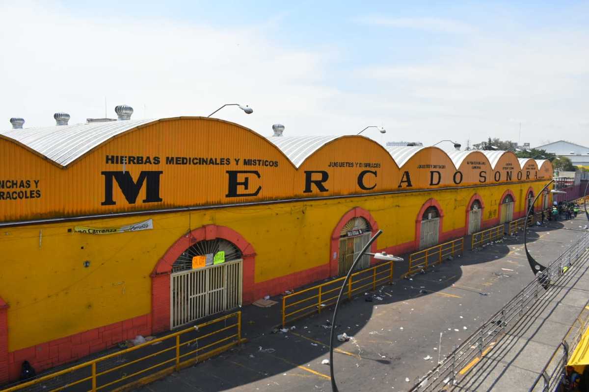 El Mercado de Sonora no es resguardado por personal de la FGJ de la Ciudad de México. (Javier Ríos).