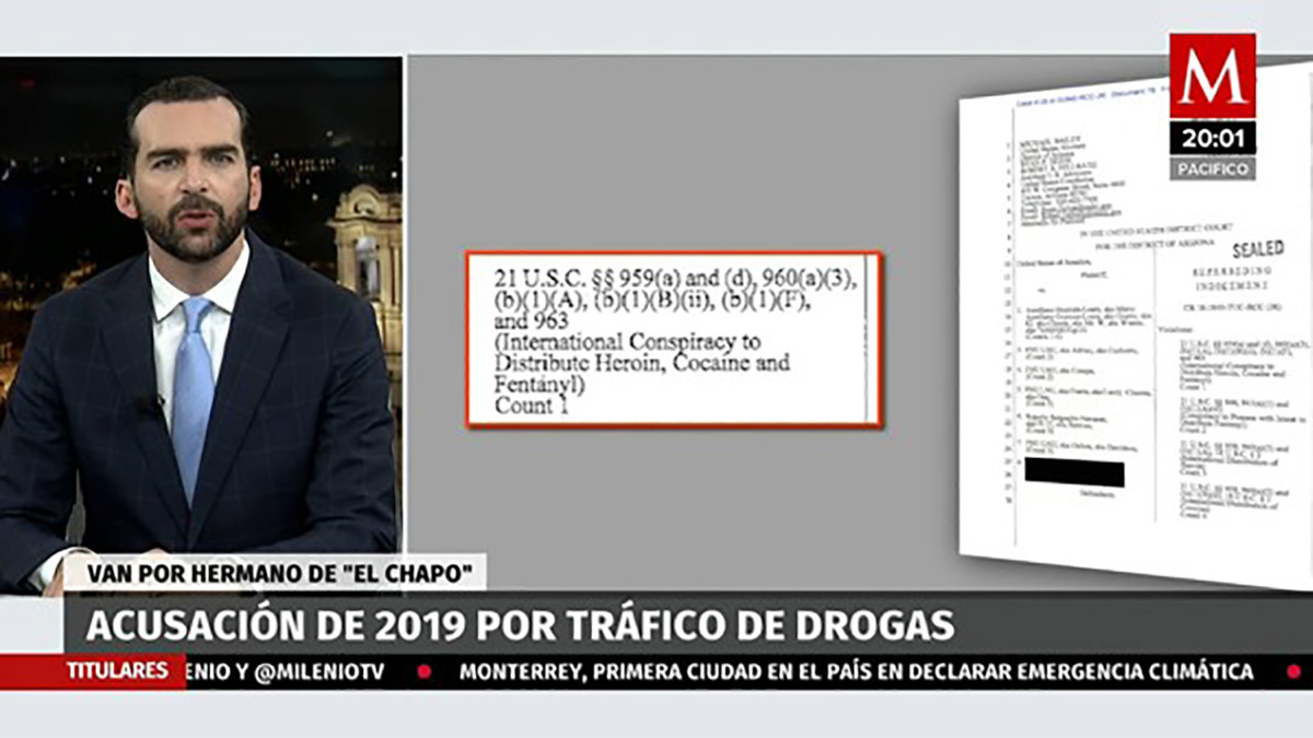 Van por hermano de "El Chapo" por acusación del 2019 por tráfico de drogas