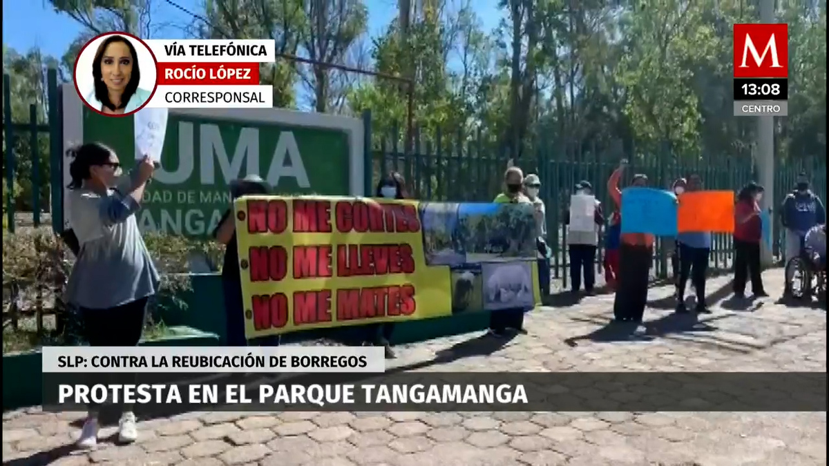 Activistas y Ambientalistas protestan en parque Tangamanga San Luis Potosí