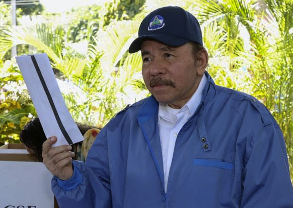Daniel Ortega, presidente de Nicaragua, buscaba su quinta reelección, buscando un cuarto periodo consecutivo. (AFP)